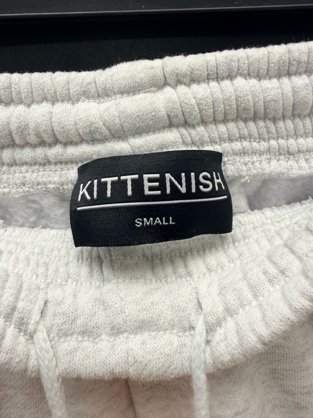 Kittenish Grey Sweatpants with Pink Side Stripe - Picture 3 of 3